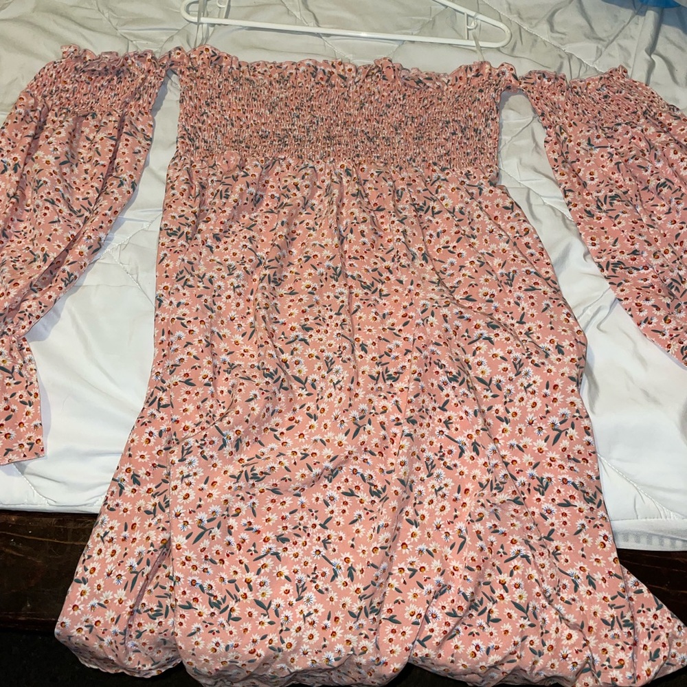 Off The Shoulders Floral Dress